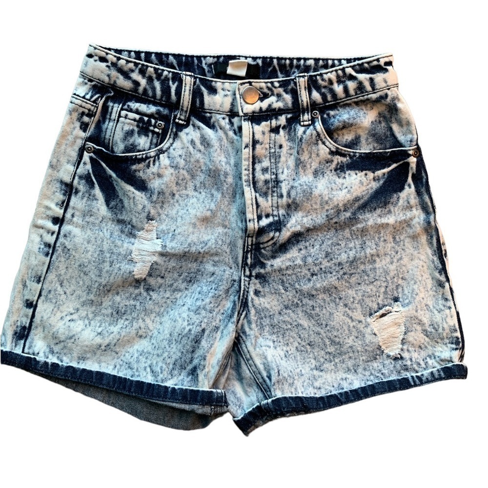 Forever 21 | Forever 21 Acid Washed Hi Waisted Jean Shorts